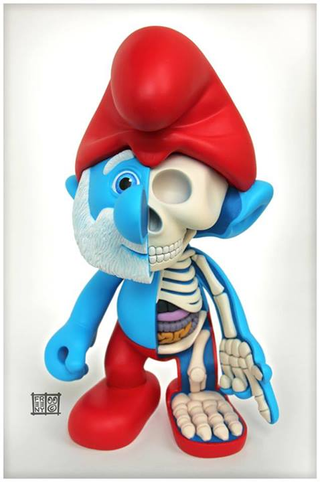 Illustration for article titled These sculptures reveal the muscles, bones, and organs inside toys